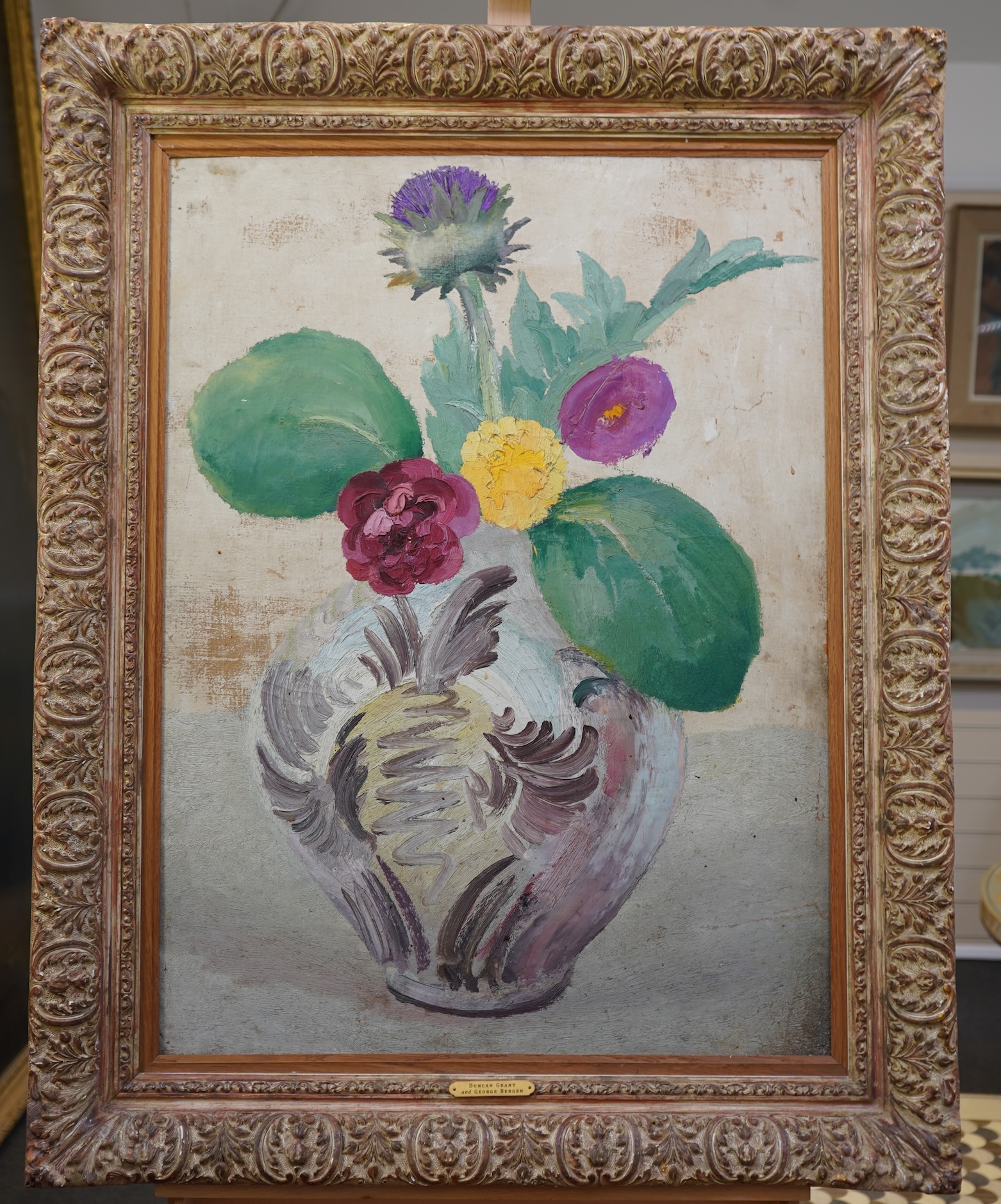 Duncan Grant (1885-1978) and George Bergen (Russian/American (1903–1984), 'Flowers in a jar'